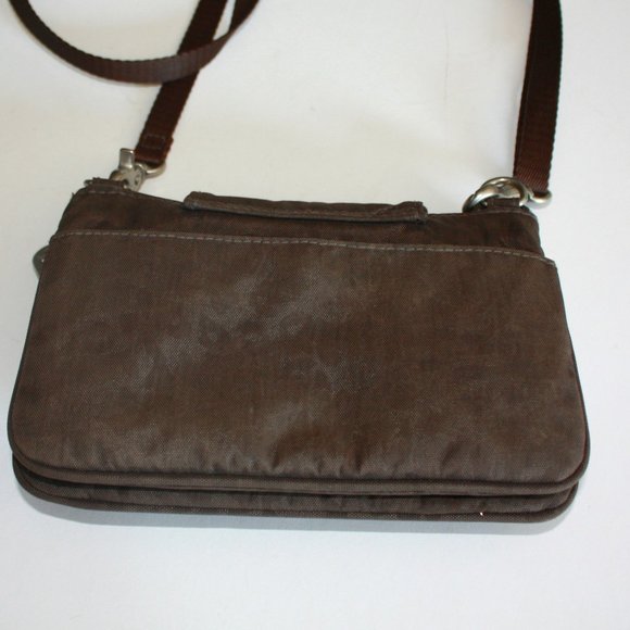 Baggallini Small Crossbody Brown with Animal Print - Picture 6 of 10